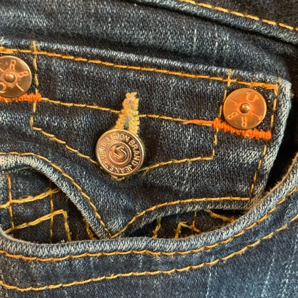 Womens Size 27 Julie True Religion Jeans Waist 29.5 inches (Size 4) - Picture 4 of 10